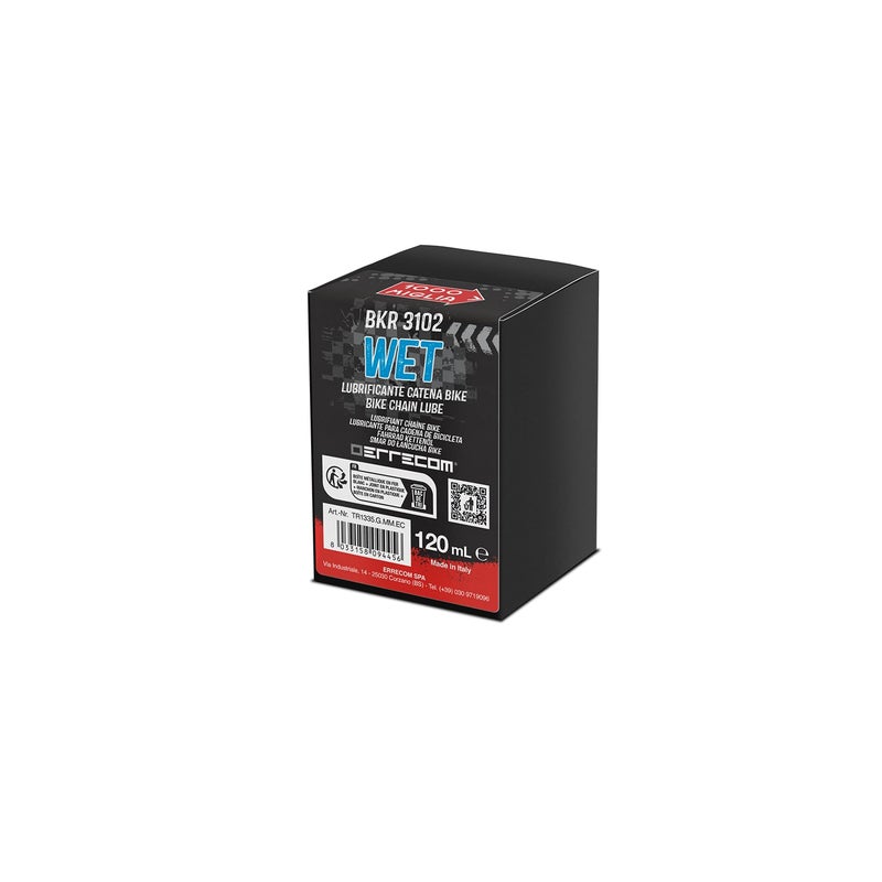 ERRECOM 1000 Miglia BKR 3102-4 fl oz (120 mL) Can, Wet Lube Bike Chain, for Wet and Muddy Weather Conditions, Brush Included - Image 4